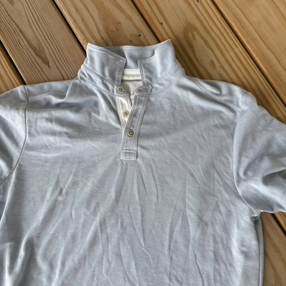 ** Tommy Bahama Light Slate Blue Polo Shirt Size Medium - Picture 5 of 8